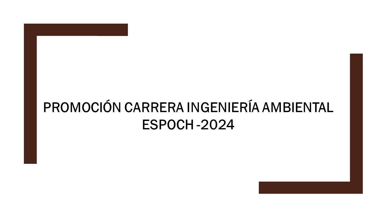 PROMOCIÓN CARRERA AMBIENTAL 